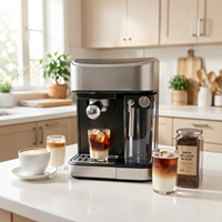 Appareils électroménagers, machine à café commerciale semi-automatique, 15 bars, grande capacité, réservoir d'eau de 1,8 L