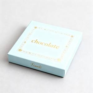 Kotak Cokelat Kustom <span class=keywords><strong>2</strong></span> Buah Dengan Pembatas Plastik PET Kotak Kemasan Cokelat Mewah Lapisan UV Foil Emas Kotak Kemasan Hadiah - Product Image 3