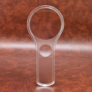 Loupe transparente portative, lentille acrylique de 50 mm, grossissement 3X 5X sans lumière pour la lecture et l'inspection - Product Image 1