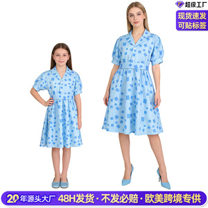 Disfraz de Matilda, vestido azul para niños, juego de rol, primavera 2026 - Product Image 3