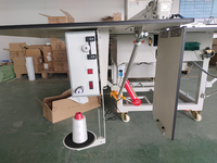 Máquina de Coser CNC Programable de Cama Plana, de Una Sola Aguja, con Engranaje y Motor, Área de Cosido Grande para Uso Industrial