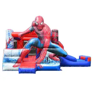 Kommerzielle Spiderman aufblasbare Türsteher Hüpfburg Wasser rutsche aufblasbare Hüpfburg Hüpfburg Spring burg zu verkaufen