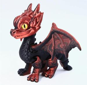 Modèle de dragon animal mobile imprimé en 3D, jouet décoratif, prix d'usine, services de fabrication de haute qualité - Product Image 2