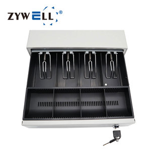 Máquina registradora electrónica para pequeñas empresas 4 ranuras para billetes 4 bandejas para monedas cajón de efectivo - Product Image 5