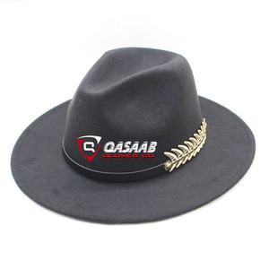 Nouvelle arrivée Chapeaux d'équitation en cuir de cow-boy de qualité supérieure pour hommes occidentaux, noir et respirant, avec logo personnalisé - Product Image 5