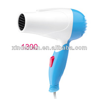 Sèche-cheveux professionnel électrique ionique pliable léger haute puissance avec diffuseur, air froid/chaud pour la maison, l'hôtel et le dortoir