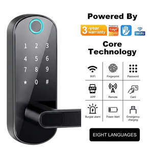 Cerradura Inteligente para Puerta con Cerrojo, con Ttlock Tuya Wifi, Entrada sin Llave con Huella Dactilar Biométrica, con Tarjeta RFID y Contraseña para el Hogar - Product Image 1