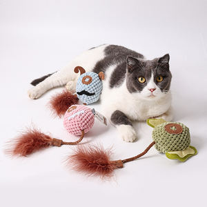 Eco-Friendly Pet Products Fun Plush Feather Toy <span class=keywords><strong>Cat</strong></span> com Bell para gatinhos e gatos Catnip-<span class=keywords><strong>Crazed</strong></span> - Product Image 3