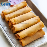 Machine automatique commerciale à rouleaux de printemps, machine à lumpia, machine à fabriquer des enveloppes de samosas, machine à pâte à samosas de grande capacité