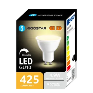 Lámpara LED regulable GU10 4.9W 2700K, ideal para iluminación cálida y ajustable en espacios residenciales y comerciales. - Product Image 2