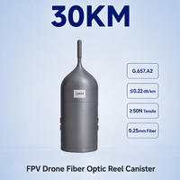 30KM UAV Tethered Fiber Reel G657A2 Industrial SAR Border Examine OEM ODM Ready