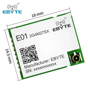 Ebyte E01-2G4M27SX CE FCC RoHS Nordic NRF24L01P PA LNA Módulo transceptor sem fio uart 2.4g 500mW 4Km de longa distância Rf