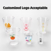 Verre à shot jetable en plastique PS de 2 oz certifié LFGB avec logo personnalisé pour la dégustation de boissons et d'aliments et l'utilisation en supermarché