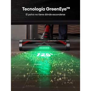 Aspiradora inalámbrica de 550W y 50Kpa con 60 minutos de autonomía, iluminación láser para detectar polvo y cepillo antienredos para uso doméstico. - Product Image 4