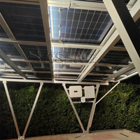 Système de carport solaire en aluminium pour les zones de stationnement résidentielles avec une structure stable et une production d'énergie propre