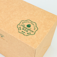 Emballage alimentaire pour gâteaux et desserts, boîte à gâteau en papier kraft avec pack de glace, emballage personnalisé pour pâtisserie à emporter