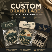 Autocollants personnalisés de haute qualité résistants aux UV et imperméables, autocollants en vinyle PVC découpés à la forme avec logo, pack d'autocollants de dessins animés avec carte de présentation