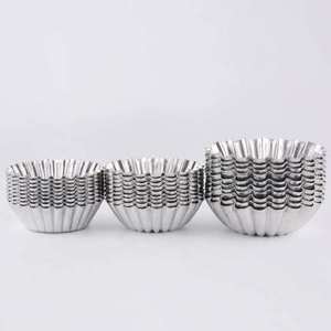 Pastelería hinese de 50ml para llevar en casa, mini sartenes de aluminio para postres y pudín, precio actory - Product Image 5