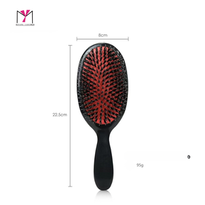 Cepillo de Pelo MUYANG Personalizado, Cerdas de Pelo de Caballo, Mango de Metal, Antiestático, Uso en Salón, Tamaño Grande, Estilo Elegante - Product Image 5