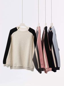 H5493 Fournisseur d'usine, vente en gros, sweat-shirts personnalisés en coton mélangé à manches raglan et col rond pour hommes et femmes - Product Image 2