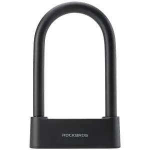 ROCKBROS Smart Bicycle U lock Anti-theft Fingerprint Bike Lock Bicycle Alarm Lock