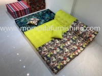 Canapé modulaire de luxe Momoda pour extérieur, résistant aux UV, en tissu à motifs, pour piscine, jardin, terrasse, style Mahjong