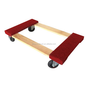 Carretilla de Plataforma de 4 Ruedas Chicago Hard Wood, 32x18 Pulgadas, Capacidad de Carga de 1000 Libras, Carro para Muebles Personalizable OEM - Product Image 3