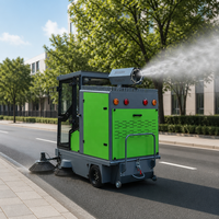 Balayeuse électrique autoportée standard LM-W2000 avec pneus pleins 350-10 pour usine, entrepôt, chantier et extérieur