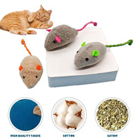 Jouets à l'herbe à chat, jouets en peluche à l'herbe à chat pour chat, mini souris à l'herbe à chat, jouets à mâcher pour animaux de compagnie, jouets en peluche durables et amusants qui attirent les chats
