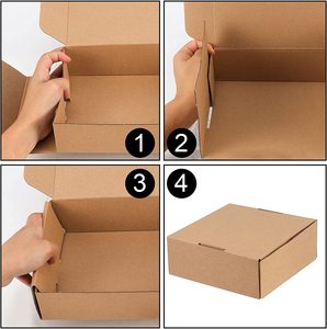 Promozionale vario durevole utilizzando Kraft riciclato pieghevole cartone di carta spedizione personalizzato marrone Mailer Box - Product Image 3