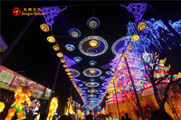 Lanternes chinoises de carnaval de noël, lanternes en cristal à Led, éclairage de nouvel an