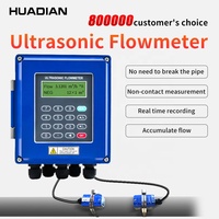 Débitmètre d'eau à ultrasons mural RS485 Modbus à faible coût DN50-DN700 pince de liquide d'huile sur débitmètre à ultrasons mural