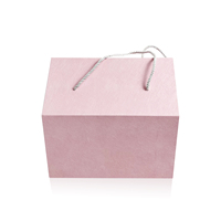 Boîte cadeau en forme de maison à fermeture magnétique portable pliable en carton gris récupérable conçue sur mesure