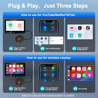Adaptador inalámbrico CarPlay con vídeo Android Auto Car Converts Car Play Adapter Adaptador inalámbrico Carplay con vídeo de alta definición