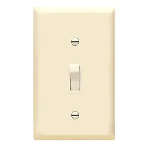 Attractive exquisite T15 1 way almond toggle outdoor light dimmer switch for electrical apparatus
