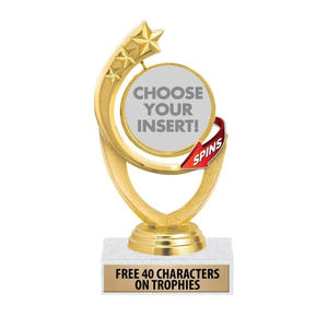 Noble fabricante Metal oro brillo <span class=keywords><strong>Astral</strong></span> estrella personalizado Spinner insertar logro deportes escuela premios trofeo - Product Image 2