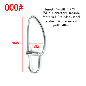 Khóa Lò Xo Câu Cá Đôi Snap Snap Kết Nối Dây Không Gỉ Tạo Thành Mùa Xuân - Product Image 3