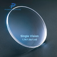 Verres de lunettes unifocaux Pioneer Optical 1.499/1.56/1.60/1.67/1.74 HC HMC en résine anti-lumière bleue SV Oftalmicas