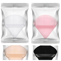 Beauty Planet Ensemble de 3 éponges de maquillage triangulaires en velours doux pour poudre libre, personnalisables