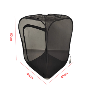 Kangna Collapsible Butterfly Habitat Pop-up <strong>Reptile</strong> Terrarium <strong>Cage</strong> Breathable Mesh Steel Wire Frame Zipper Closure for Insects - Product Image 6