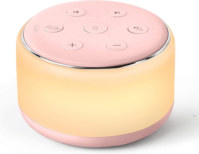 Mini Desktop RGB Color Changing Light White Noise Speaker Touch Control Adjustable Volume Sleep Sound Machine
