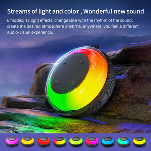 핫세일 무선 5.4 스피커 5W 1000mAh 서브우퍼 RGB LED 조명 야외용 붐박스 (컴퓨터용) - Product Image 3