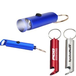 Mini Keychain Oval <b>Led</b> <b>Flashlight</b> With Bottle Opener For Outdoor Camping Hiking Daily Use - Product Image 3