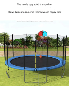 Petit trampoline rond pour enfants PINJIAN Factory Direct Trampoline d'intérieur de 1m avec filets de protection - Product Image 6