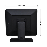 Nouvel ordinateur de bureau industriel, écran tactile capacitif multi-touch de 15/17/19 pouces, système tablette, interface USB, rétroéclairage LED, noir