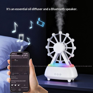 Nouveau diffuseur d'arômes rotatif en forme <span class=keywords><strong>de</strong></span> grande roue, tendance, avec lumière LED colorée, 300 ml, diffuseur d'huiles essentielles à brume froide - Product Image 6