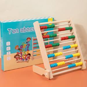 Ábaco de Madera Educativo para Niños, Juguete de Matemáticas con 10 Filas para Cálculo de Números, Juguete de Aritmética para Educación Temprana 2026 - Product Image 1