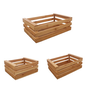 Japanese Style Bamboo <b>Storage</b> <b>Basket</b> Rectangle Eco Friendly Food Container Kitchen Organization Woven <b>Baskets</b> - Product Image 5