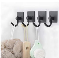 Crochets adhésifs Sondoly pour murs, crochets en acier inoxydable pour suspendre des objets dans la cuisine et la salle de bain
