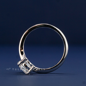 Anillo de Compromiso Solitario con Diamante Cultivado en Laboratorio, Corte Pera, Oro Sólido de 14K, Joyería Fina de Lujo Moderna y Elegante para Mujer, Regalo Nupcial - Product Image 5
